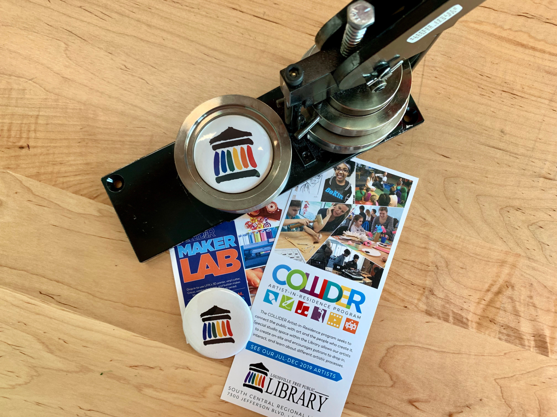 Louisville Free Public Library - Artist Residency and Makerspace activities project image